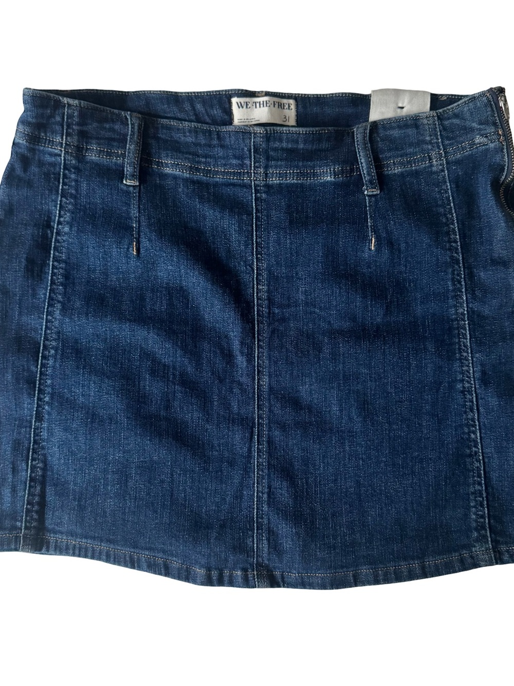 NWT Free People We The Free Daylight Denim Mini Skirt